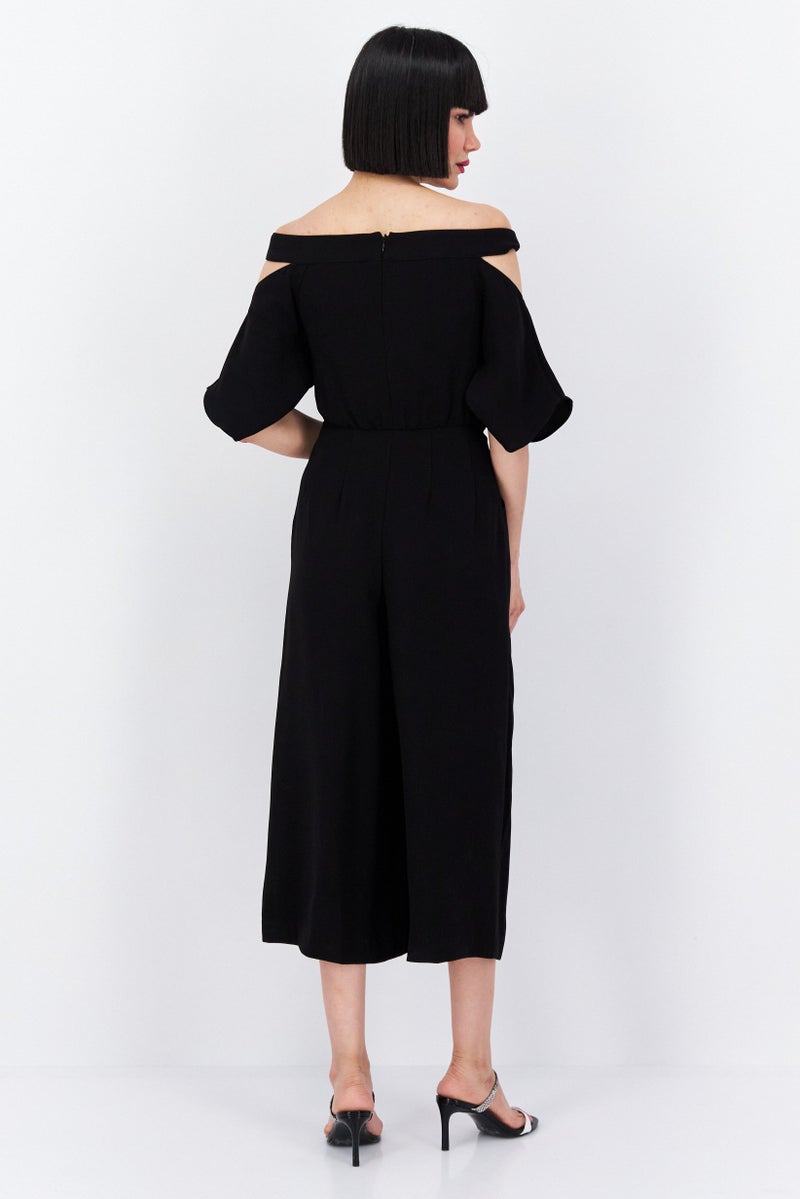 VERO MODA بدلة نسائية بسيطة، سوداء - Image 2