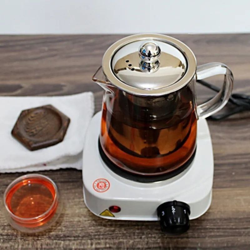 Premium Flank Single Burner Electric Hot Plate with Adjustable Temperature Control (1000W) - White - Image 1