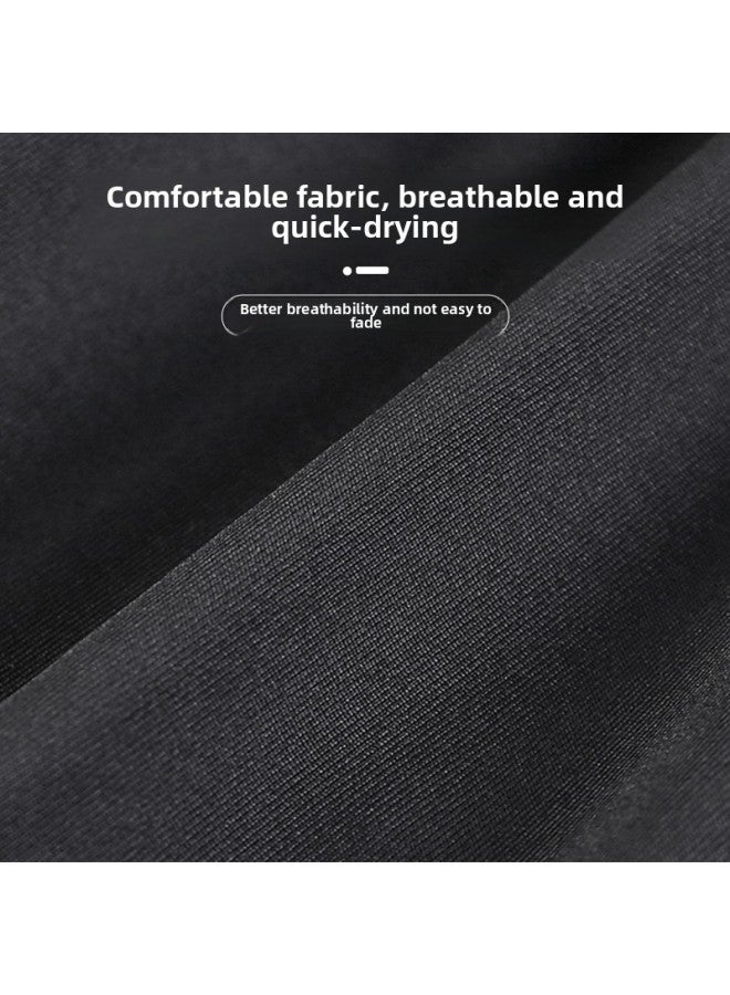 إسكدنيا Swimming Trunks Men's Suit Swimming Double-layer Quick-drying Anti-embarrassment Loose Hot Spring Beach Pants Surfer Clothing Equipment-Color:104 Blue +104 Black (double Anti Embarrassment)- - Image 4