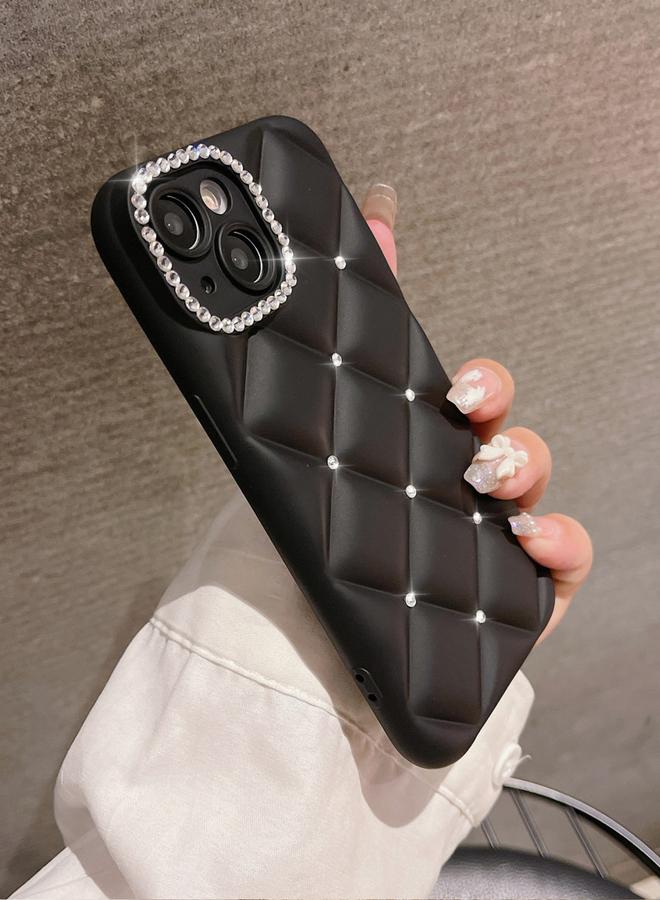 Take Two Solid Diamond Grid Embellished iPhone Case - Image 3