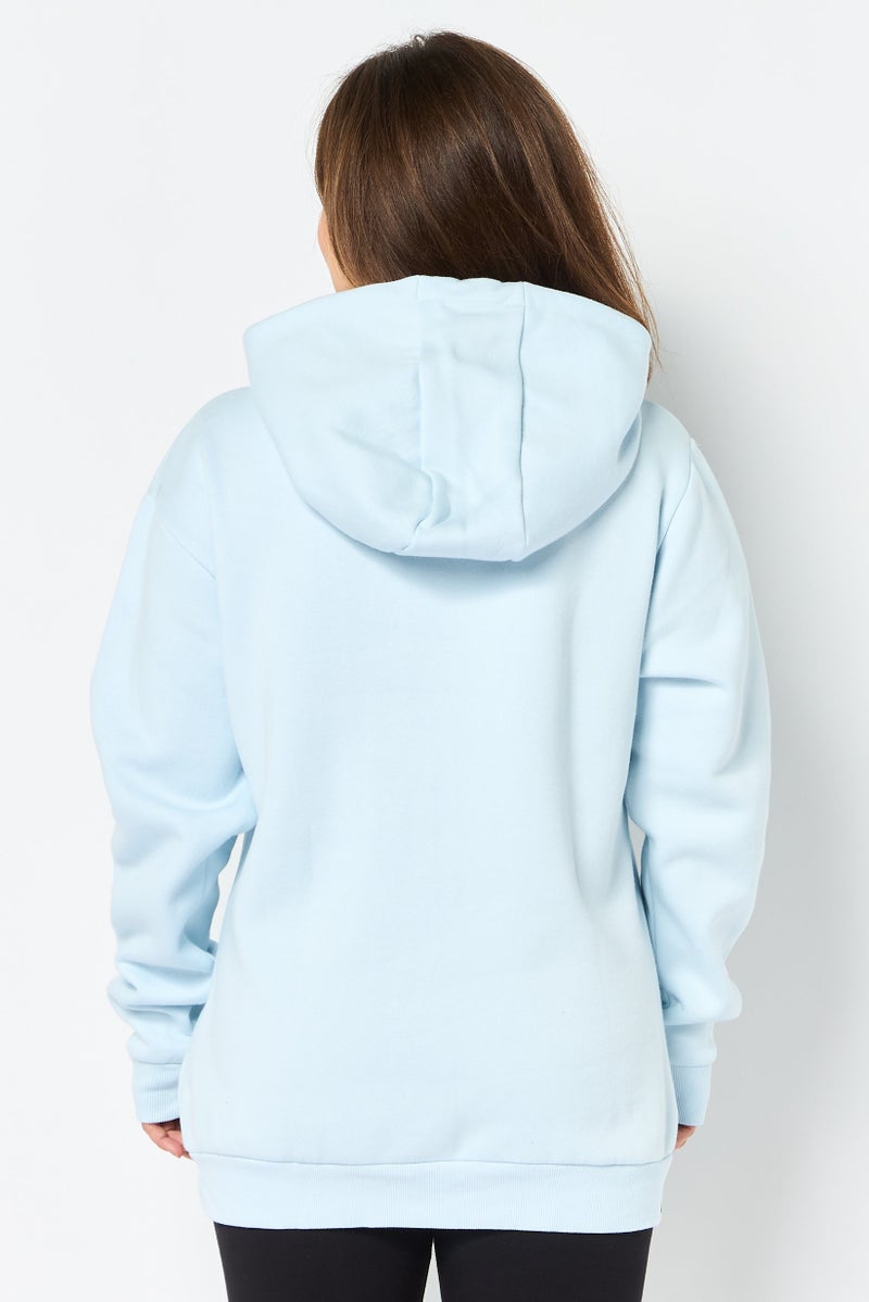 Hummel Women Sportswear Fit Long Sleeve Outdoor Sweatshirt, Light Blue - Image 2
