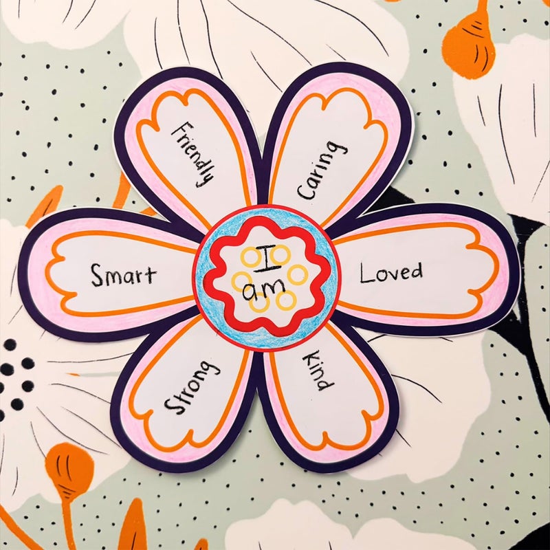 Roylco Affirmation Flowers â€“ Back to School SEL Craft Kit for Kids, 32 Positive Message Flower Crafts for Classrooms, Counseling, and Home, Supports Social Emotional Learning Activities - Image 2