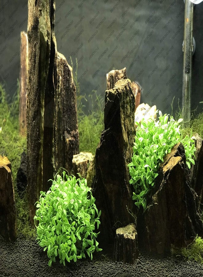 BEGONDIS Aquarium Decorations Fish Tank Artificial Green Water Plants Made of Soft Plastic, Safe for All Fish & Pets (Style-3) - Image 5