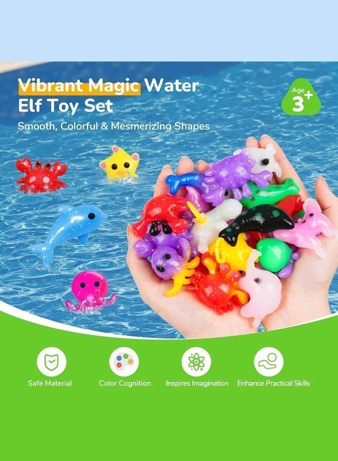 Joudiplay Children's Magic Water Spirit Bead Toy Set Magic Water Spirit Water Baby Puzzle Magic DIY Gel Art Craft Set Watercolour Painting, Magical Colouring Water Baby Children's Water Spirit with 3D Mould Set Instant Release, Gentle on Hands Creative Activity for Children (Ocean Theme) - Image 5