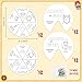 COcnny 24 Sets Armor Of God Color Wheel Craft Color Your Own Knight Art for Kids Religious Bible Coloring DIY Crafts Art Cards Game for Sunday School Christian Classroom Home Activities VBS Supplies - Image 4