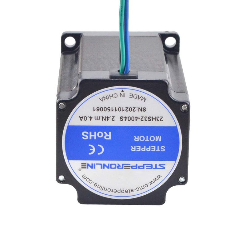 STEPPERONLINE Nema 23 Stepper Motor 2.4Nm(339.79oz.in) 4.0A 8mm Shaft 57x57x82mm 4 Wires - Image 4