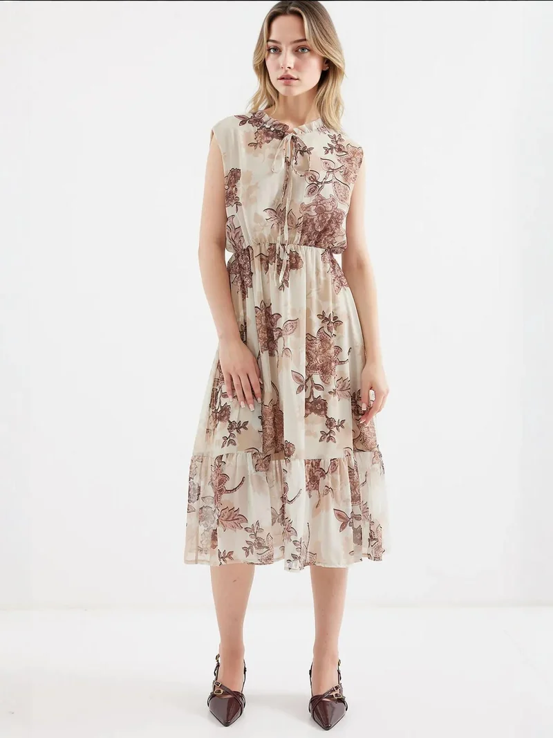 BIG DART BDART Flowering Midi Dress with Bow