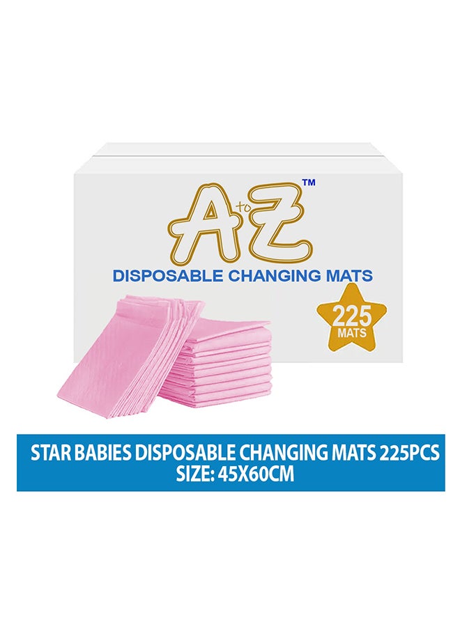 A TO Z Pack Of 225 Premium Quality Disposable Changing Mat Size 45cm X 60cm Large - Pink - Image 2