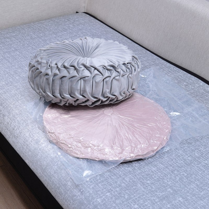 Plush Futon Cushion Thickened Round Pumpkin Waist Pillow Balcony Bay Window Tatami Window Window Floor Wheel Pillow - Image 3