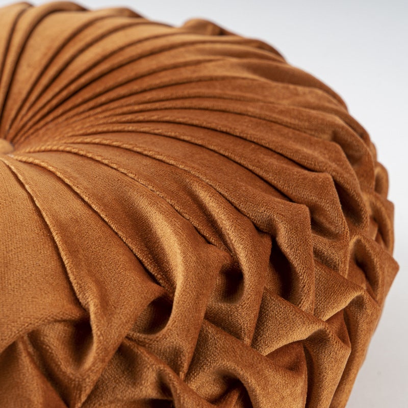 Plush Futon Cushion Thickened Round Pumpkin Waist Pillow Balcony Bay Window Tatami Window Window Floor Wheel Pillow - Image 4