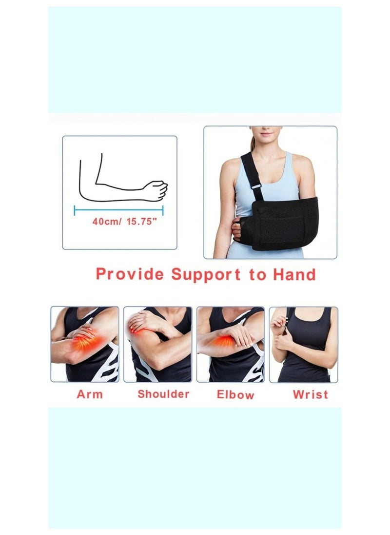 Generic - Mesh Arm Sling with Waist Strap - Breathable Shoulder Immobilizer for Shoulder, Arm, Wrist, and Elbow Injuries - Suitable for Men and Women, Left or Right - Image 1