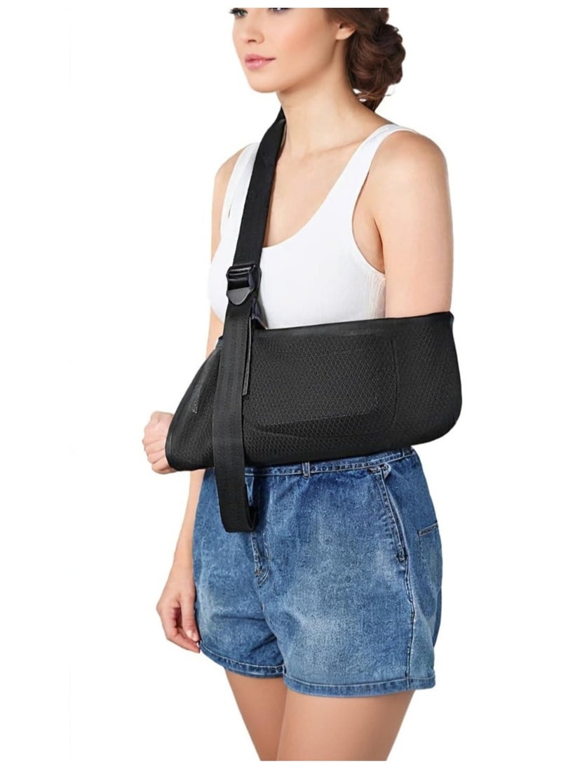 Generic - Mesh Arm Sling with Waist Strap - Breathable Shoulder Immobilizer for Shoulder, Arm, Wrist, and Elbow Injuries - Suitable for Men and Women, Left or Right - Image 1