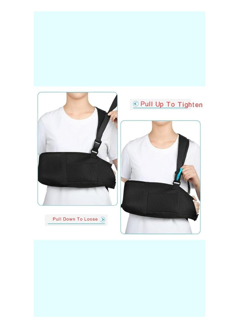 Generic - Mesh Arm Sling with Waist Strap - Breathable Shoulder Immobilizer for Shoulder, Arm, Wrist, and Elbow Injuries - Suitable for Men and Women, Left or Right - Image 1