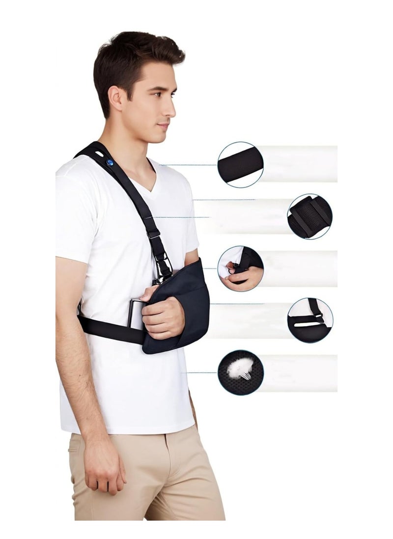 Generic - Mesh Arm Sling with Waist Strap - Breathable Shoulder Immobilizer for Shoulder, Arm, Wrist, and Elbow Injuries - Suitable for Men and Women, Left or Right - Image 1