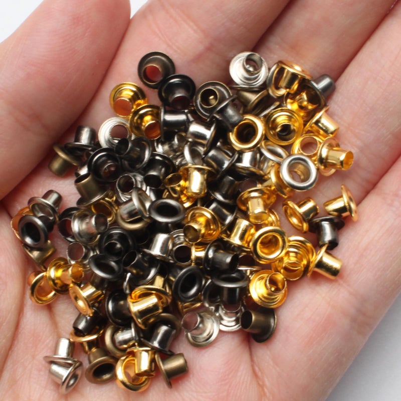 Litoexpe 1/8 Inch (3Mm) Id Grommets Eyelets  800 Pieces Metal Grommet Kit Hole Self Backing Eyelet For Repairing Canvas  Clothes  Leather (4 Colors) - Image 5