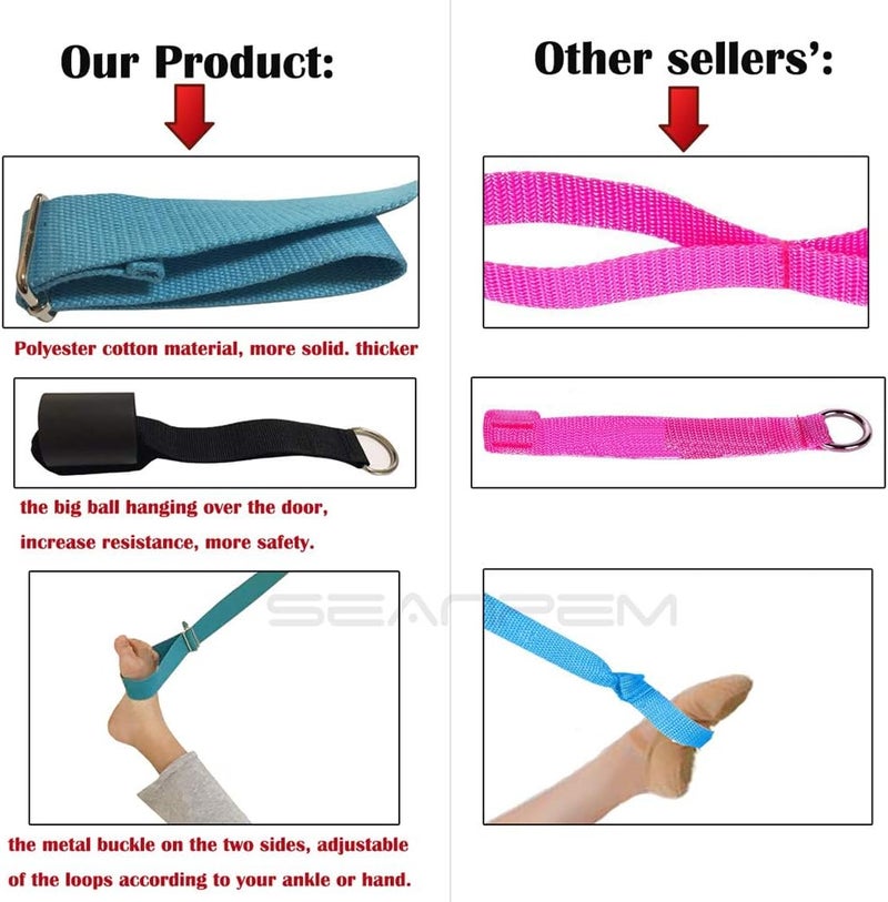 comfrt Leg Stretch Band - Door Flexibility Trainer, Improve Leg Stretching Foot Stretcher Band, Perfect Home Equipment for Ballet Dance, Taekwondo Exercise, Gymnastic Training Stretching Strap - Image 3