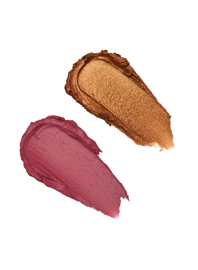 REVOLUTION Makeup Revolution Blush & Highlight Cream Stick – Flushing Pink - Image 4