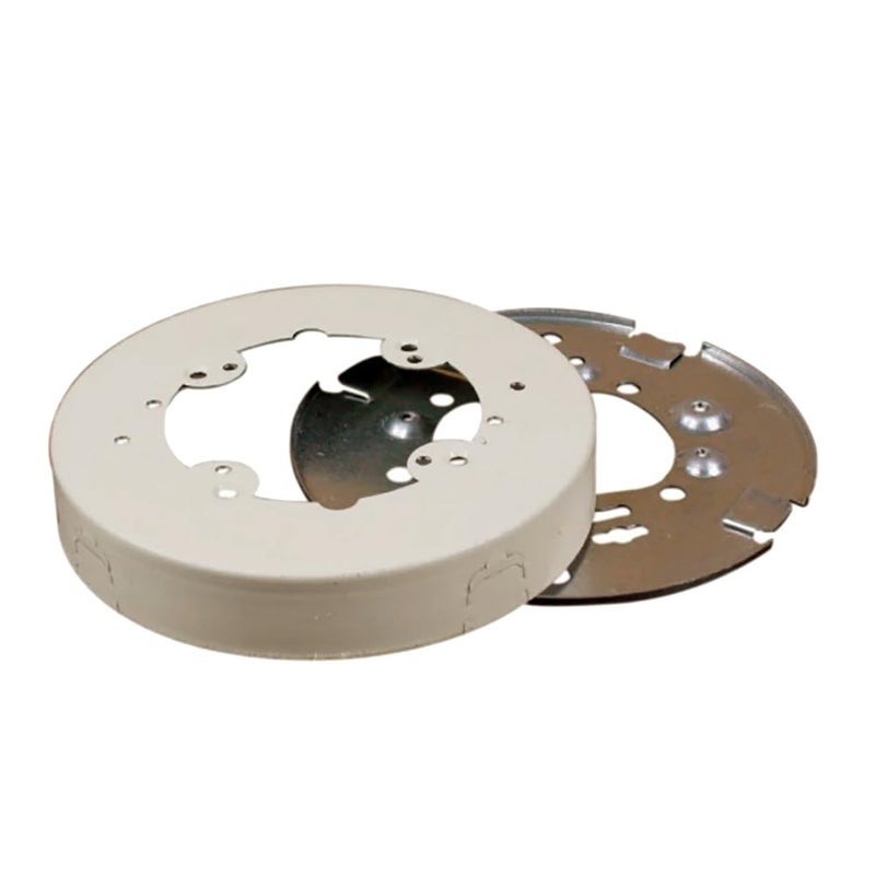 Legrand Wiremold Legrand V5737A Metal Raceway for Extending Power 5 12 Diameter Open Base Round Extension Box 1 Deep Ivory 1 Pack
