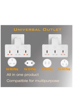 TYCOM Power Adapter Multi Plug Extension Extender Wall Charger Socket 3 Way Multiple Electrical Outlet Adaptor Charging Station for Home Office (3 Way)  - Image 4