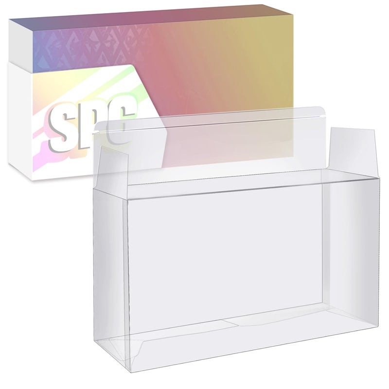 DEDC 1PCS Plastic Protector for Prismatic Evolutions Super-Premium Collection 2025 Release, Clear PET Display Case 14.4"x6.92"x3.46" Tailored for 2025 SPC Only (Not for UPC Series) - Image 1