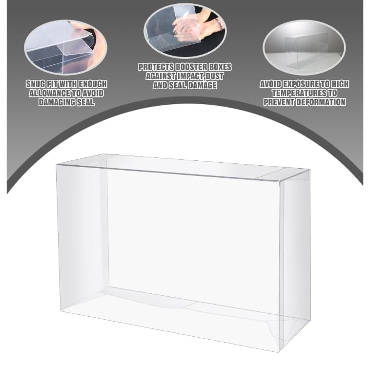 DEDC 1PCS Plastic Protector for Prismatic Evolutions Super-Premium Collection 2025 Release, Clear PET Display Case 14.4"x6.92"x3.46" Tailored for 2025 SPC Only (Not for UPC Series) - Image 5