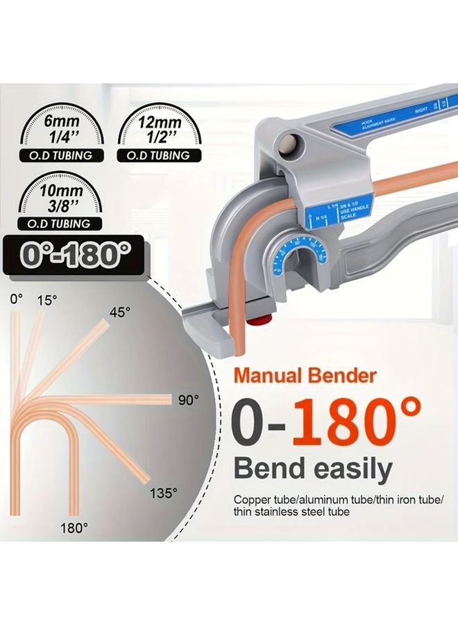Manual Lever Bending Machine Imperial Heavy Duty Pipe Bender For Copper Aluminum Steel Tubes - Image 3