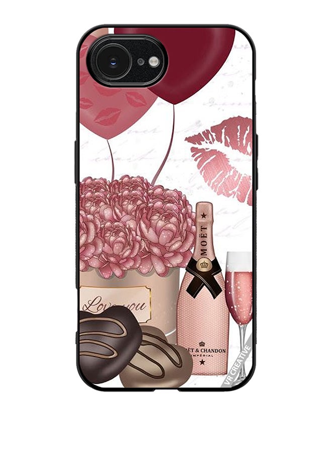 Protective Case Cover For Apple iPhone 16e Girl Celebrations Design Multicolour