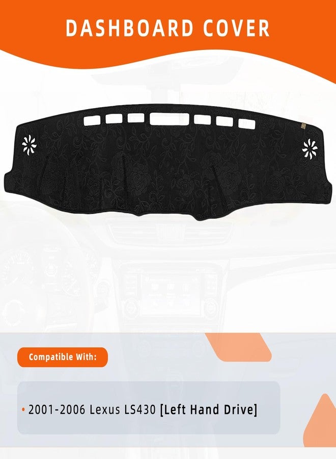 KEYOOG Dashboard Cover Dash Mat Fit for 2006-2001 Le-xus LS430 (for Left Hand Drive),Car Dash Board Mat Anti-Glare Carpet,Non-Slip Pad Sunshield Protector (Flannel) - Image 2
