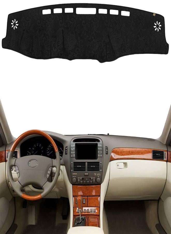 KEYOOG Dashboard Cover Dash Mat Fit for 2006-2001 Le-xus LS430 (for Left Hand Drive),Car Dash Board Mat Anti-Glare Carpet,Non-Slip Pad Sunshield Protector (Flannel) - Image 1