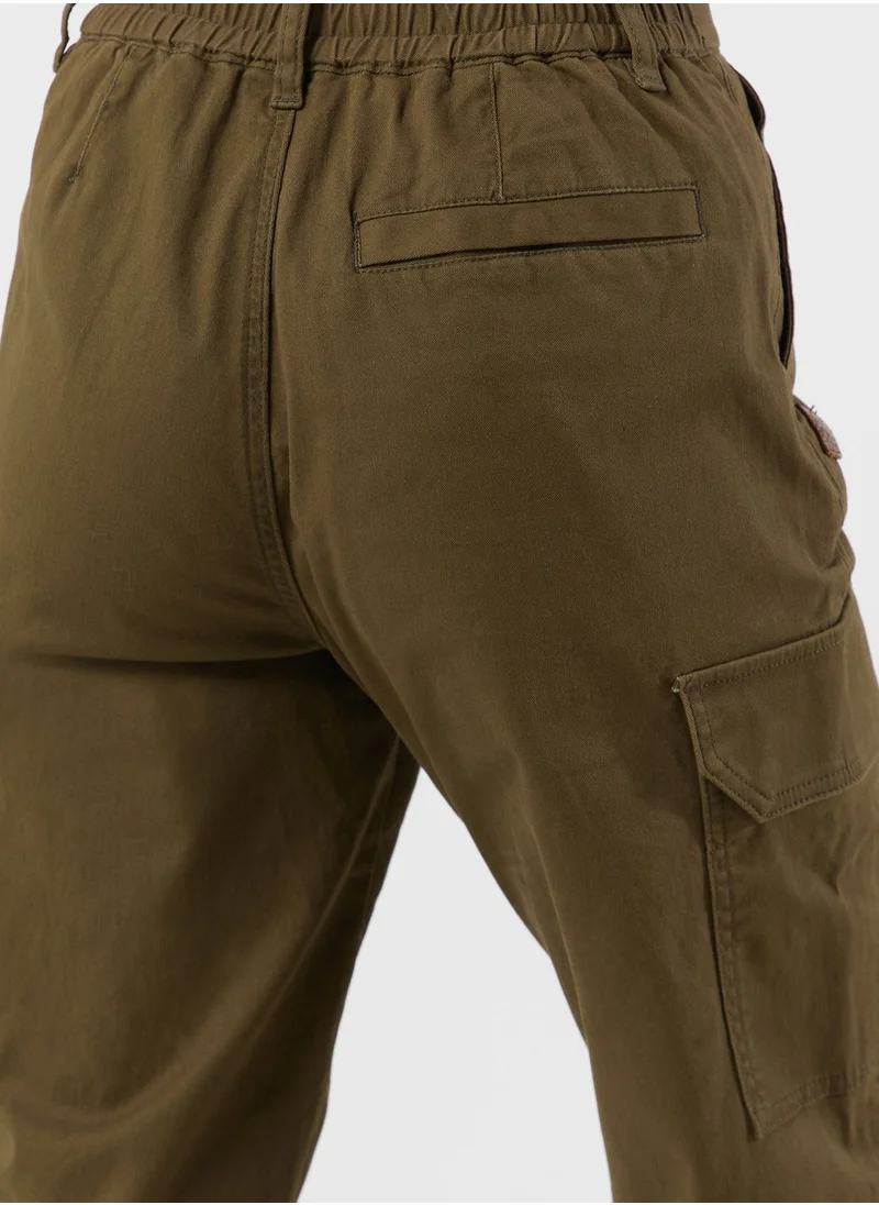 FINGERCROXX Logo Cargo Pants