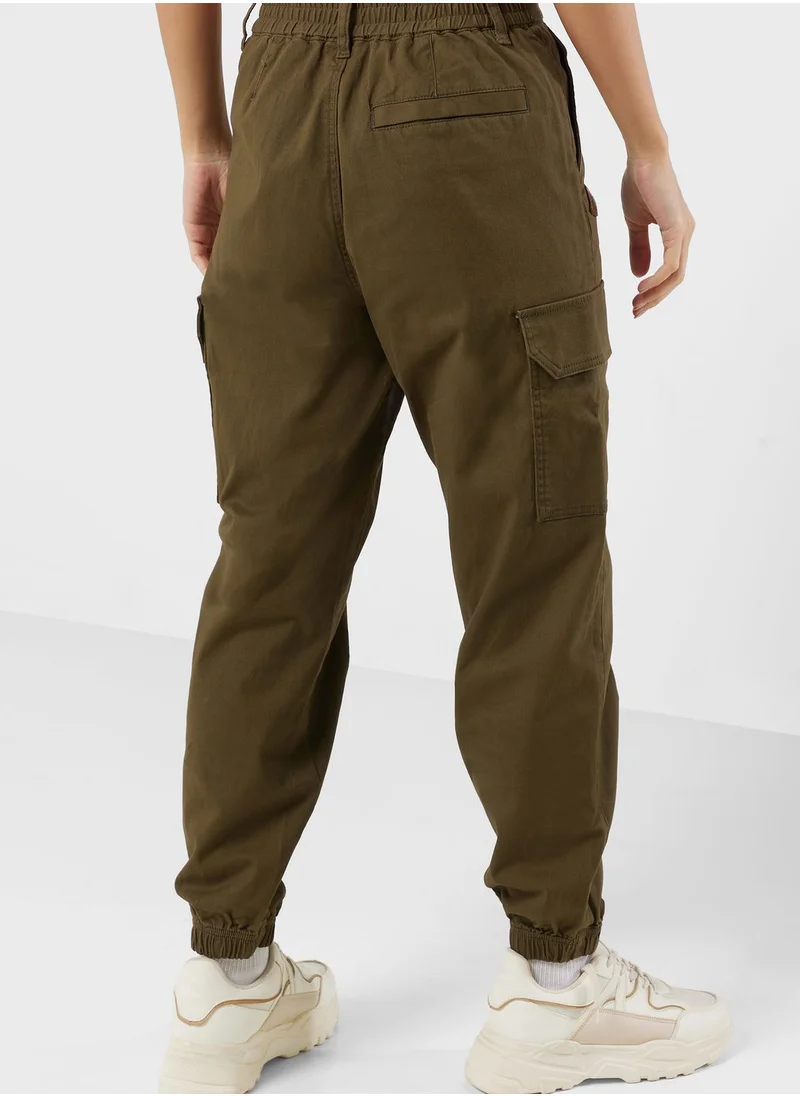 FINGERCROXX Logo Cargo Pants