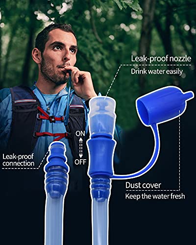 Mdvora 1.5L/2L/2.5L/3L Hydration Bladder, Large Opening Water Storage Bladder Bag, for Cycling Hiking Camping(2L,1 Pack) - Image 5
