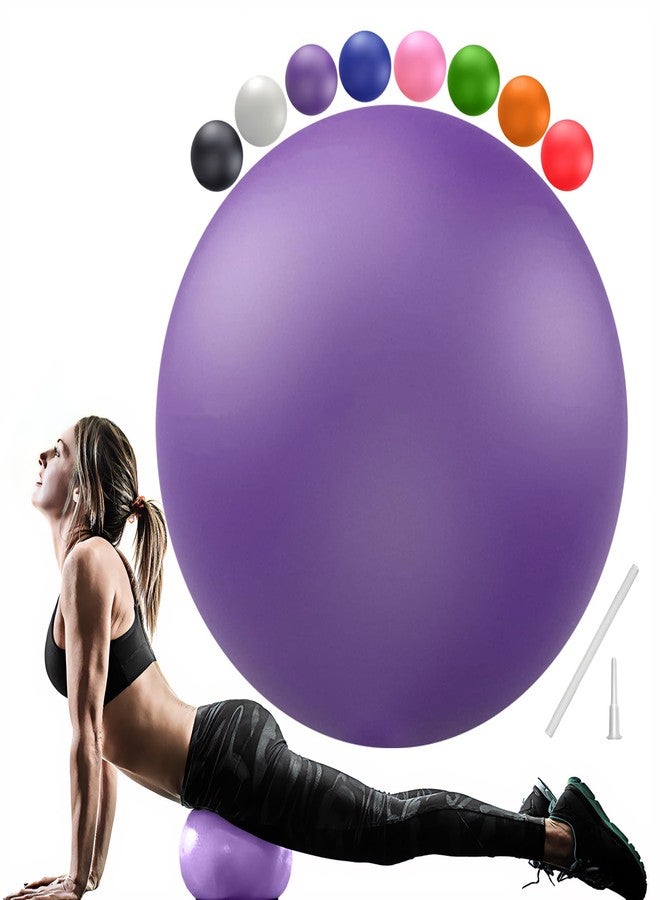Goonidy Soft Pilates Ball 9 Inch, Ideal Small Exercise Ball Between Knee Squeeze for Physical Therapy Yoga Core Medicine Abs Pt Bouncy, Mini Rubber Fitball Barre Workout Equipment for Women Men Kid Toddler - Image 1