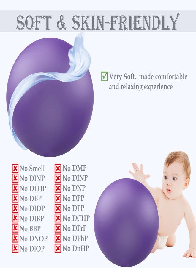 Goonidy Soft Pilates Ball 9 Inch, Ideal Small Exercise Ball Between Knee Squeeze for Physical Therapy Yoga Core Medicine Abs Pt Bouncy, Mini Rubber Fitball Barre Workout Equipment for Women Men Kid Toddler - Image 4