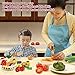 Smartwo Wooden Vegetable Toys for ChildrenPretend Play Food Set for Kid Magnetic Cutting Kitchen Toy with Picnic BasketBaby Dinette Accessories for Toddlers Store GroceryGift for Girl Boy - Image 4