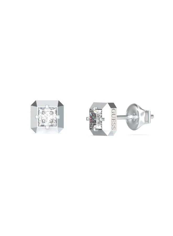 7Mm Crystal Cube Studs