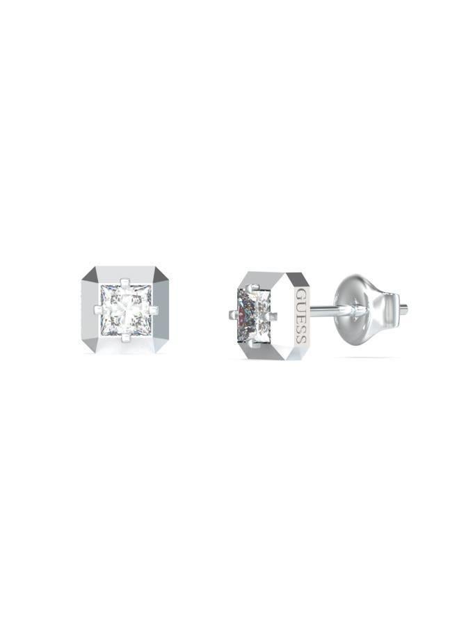 7Mm Crystal Cube Studs