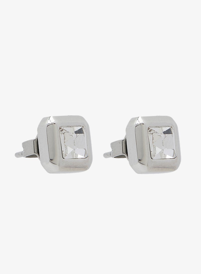 GUESS 7Mm Crystal Cube Studs - Image 1