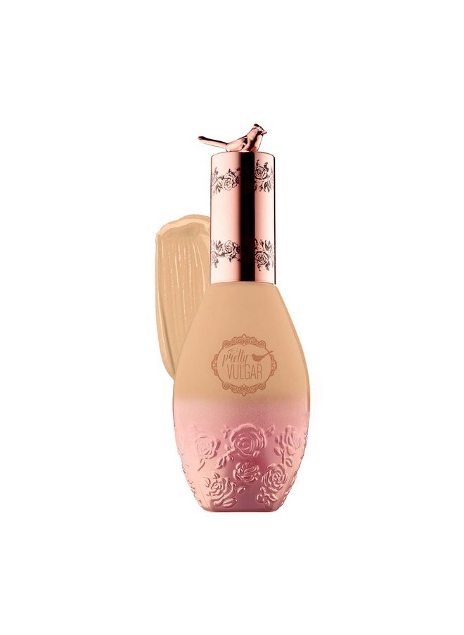 Pretty Vulgar - Cool Af Lava Water Foundation Liquid Foundation With Detoxifying Charcoal Powder & Hydrating Moringa Butter Full Coverage Matte Finish Vegan Gluten Free And Cruelty Free Skinny Dip 35Ml / 1.17 Fl. Oz. - Image 1