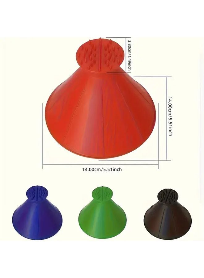 Black Car Snow Remover Conical Design Multi Functional Winter Defrosting Scraper - Image 3