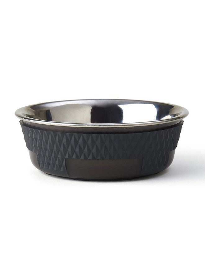 PetRageous 16018 Kona Stainless Steel Non-Slip Dishwasher-Safe Dog Bowl 1.75-Cup 5.5-Inch Diameter 1.75-Inch Tall for Small and Medium Dogs and Cats 14-Ounce, Grey - Image 1