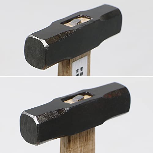 KAKURI Mini Hammer for Crafts and Hobby Lightweight 35 oz Japanese GENNO Precision Small Hammer Tool Double Face Octagonal Head Wood Handle Made in JAPAN - Image 3