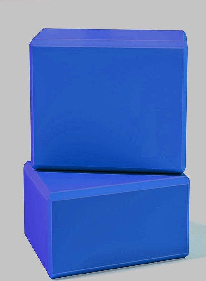 SRUSTEPY High Density Foam Yoga Block Brick Set of 2 for Improve Strength, Aid Balance, and Flexibility/Yoga Blocks Set Of 2, Yoga Brick, Gym Accessories (Multi Colour) - Image 1