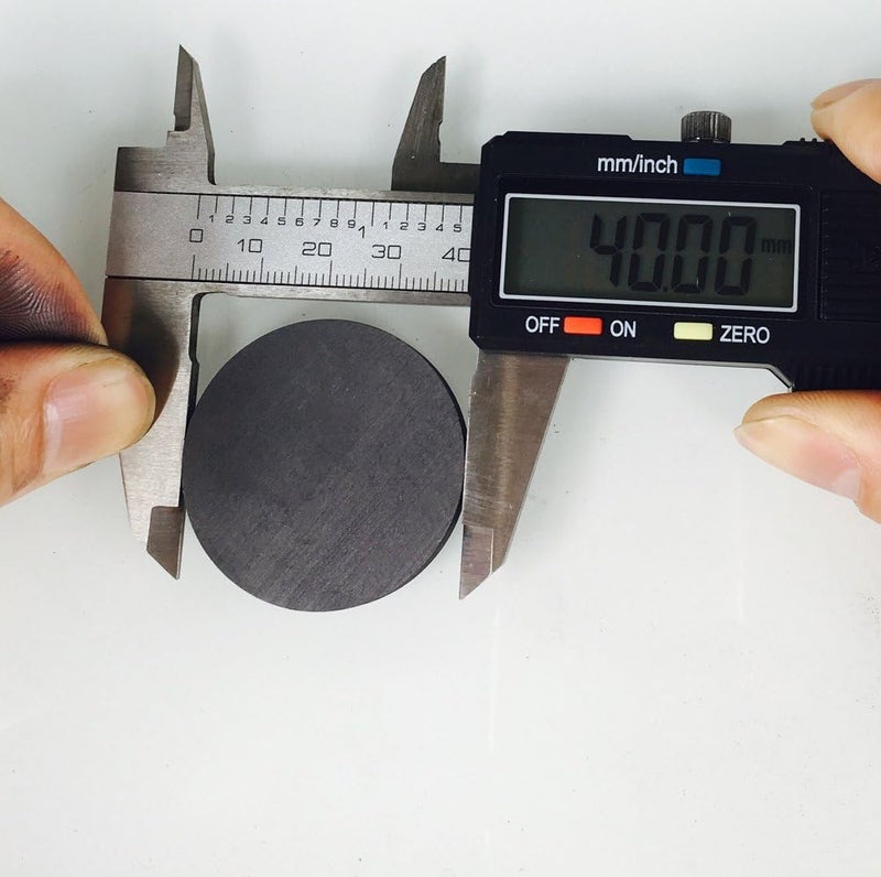 OTOOLWORLD 99.9% Purity Graphite Ingot Block EDM Graphite Plate Milling Surface (40MMx5MM) - Image 2