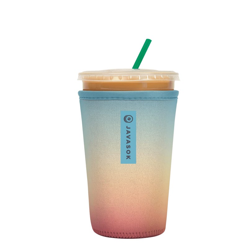 Sok It Sok It JavaSok Iced Coffee  Cold Soda Insulated Neoprene Cup Sleeve Daylight Medium 2228oz 