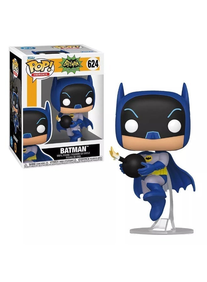 Funko Pop! Heroes Batman Classic TV Series Batman with Bomb 624 Vinyl Figure – Collectible, FU92469 - Image 1