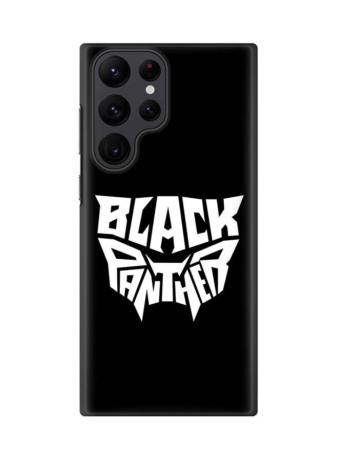 Case for Samsung Galaxy S22 Ultra 5G Snap Case Slim Snap Classic Series Shield Matte Finish Print - Black Panther Icon