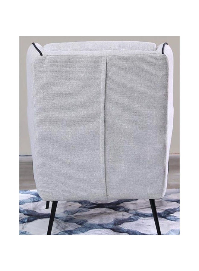 DANUBE HOME Form 1 Seater Fabric Sofa Accent Chair Modern Design One Seat Sofas Living Room Furniture 75x80x94cm Beige - Image 5