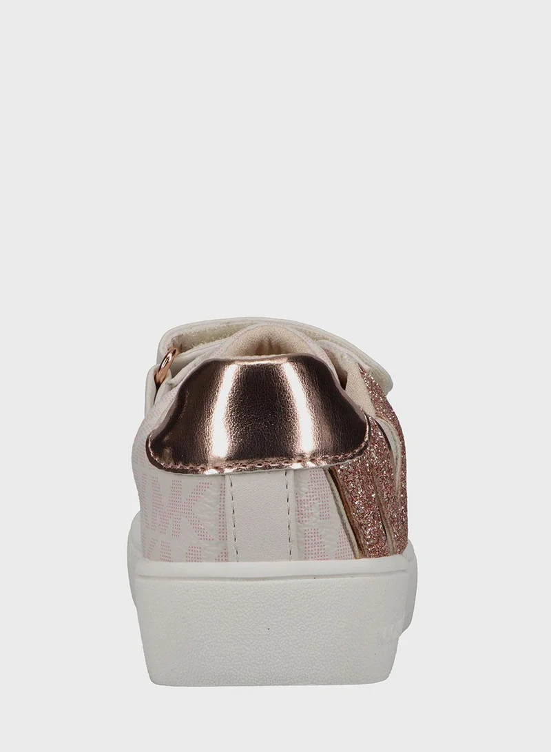 Michael Kors Kids Jem Airin Ps Low Top Velcro Sneakers