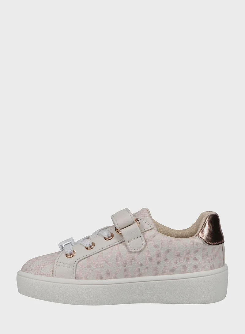 Michael Kors Kids Jem Airin Ps Low Top Velcro Sneakers